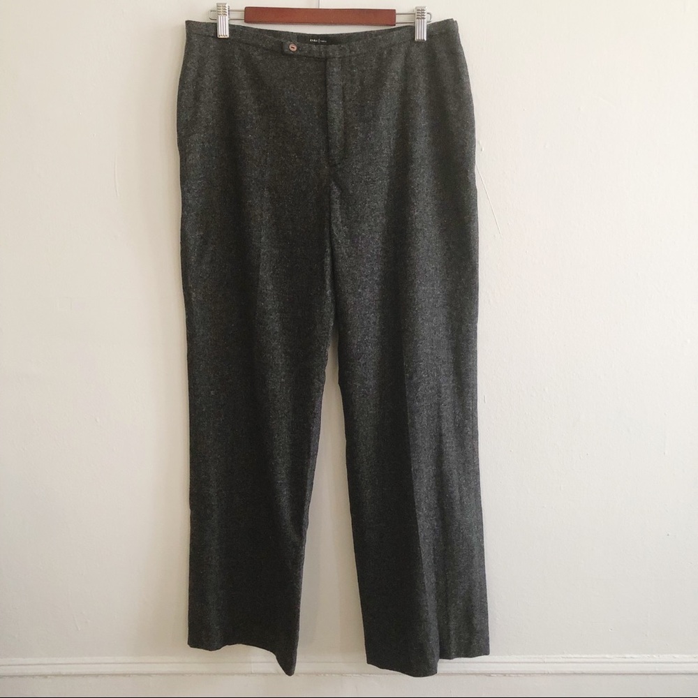 ZARA Gray Wool Blend Trouser Pants sz 12